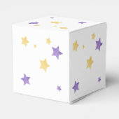 Ballotins Au-dessus de la lune, Baby shower pourpre Étoiles  (Arrière)