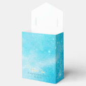 Ballotins Au-dessus du Ballotin Baby shower bleu lune (Ouvert)