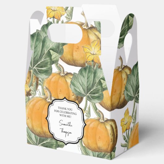 Ballotins Automne Aquarelle d'automne Citrouilles Vintages (Ouvert)