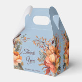 Ballotins Automne aquarelle Rustique Merci Floral Mariage (Arrière)