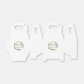 Ballotins Automne Aquarelle Vert Feuille Mariage (Déplié)