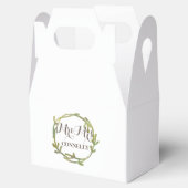 Ballotins Automne Aquarelle Vert Feuille Mariage (Ouvert)