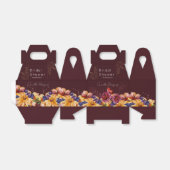Ballotins Automne Bourgogne Aquarelle Fête des mariées Flora (Déplié)