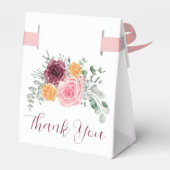 Ballotins Automne Citrouille Bourgogne Blush Merci rose (Arrière)