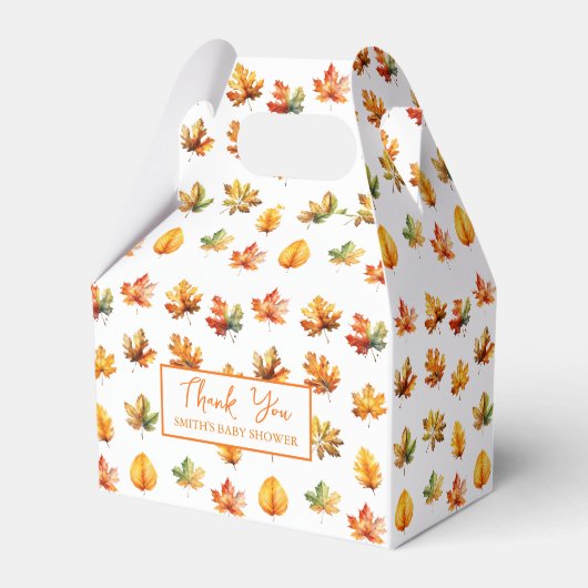 Ballotins Automne Feuilles Merci Baby shower (Verso)