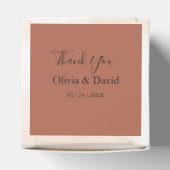 Ballotins Automne Hiver Rustique Brown Floral Mariage Favor  (Haut)