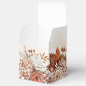 Ballotins Automne Hiver Rustique Brown Floral Mariage Favor  (Ouvert)