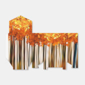 Ballotins automne maple tree forêt moderne bois orange gris (Déplié)