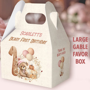 Ballotins Automne Ours Citrouille Fille 1er Anniversaire Gra