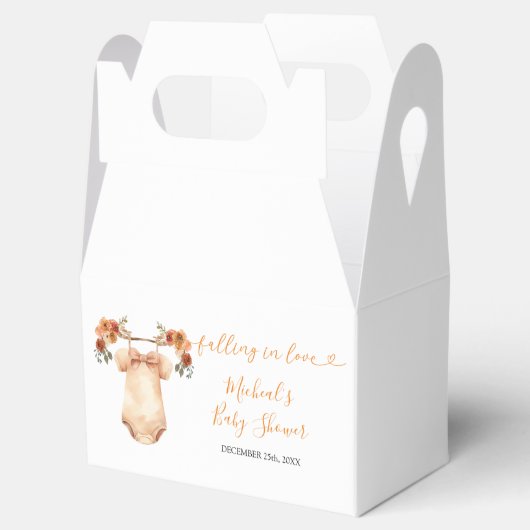 Ballotins Automne Rustique Floral Baby Baby shower de ligne  (Ouvert)