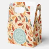 Ballotins Autumn Leaves Favor Gift Box (Ouvert)