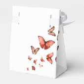 Ballotins Avec amour Papillon Fantaisie Rouge Merci (Arrière)