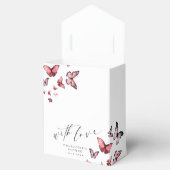 Ballotins Avec l'amour Whimsical Butterfly Merci rose (Ouvert)