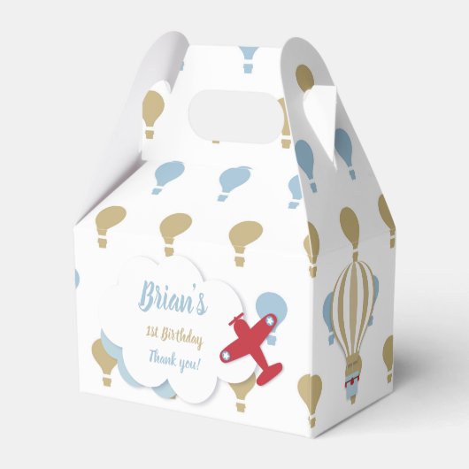 Ballotins Avion/ En Haut Et En Bas! boîte cadeau. (Arrière)