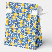 Ballotins Azulejo Lemons Baby shower Feuille bleu (Verso)