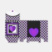 Ballotins B&W Purple Hearts Beating (Déplié)