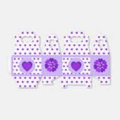 Ballotins B&W Purple Hearts Beating Ballotin (Déplié)