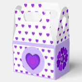 Ballotins B&W Purple Hearts Beating Ballotin (Ouvert)