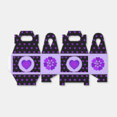 Ballotins B&W Purple Hearts Beating Ballotin (Déplié)