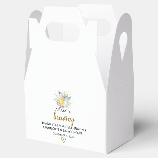 Ballotins Baby Boy brasse Thème Gable Box (Ouvert)