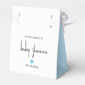 Ballotins Baby Boy Douche Bleu Coeur  Merci (Arrière)