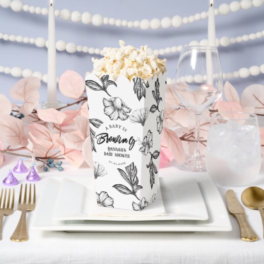 Ballotins Baby brasse du pop-corn Baby shower de fleurs goth (Mariage)