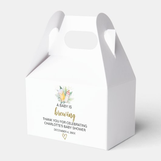 Ballotins Baby Girl brasse Thème Gable Box (Verso)