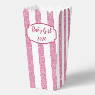 Ballotins Baby Girl Popcorn Box Ballotin
