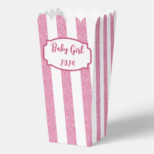 Ballotins Baby Girl Popcorn Box Ballotin (Recto)
