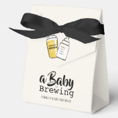 Ballotins Baby is Brewing Beer Baby Bottle Beige Baby Shower (Recto)