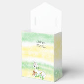 Ballotins Baby Llama Baby shower vert et jaune (Ouvert)