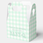 Ballotins Baby-Q Mint Green Gingham Baby Shower (Ouvert)
