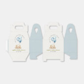 Ballotins Baby shower à ballon d'attente bleu minimal (Déplié)