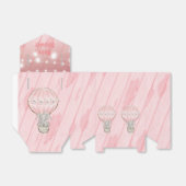 Ballotins Baby shower à bulle à air chaud rose mignon (Déplié)