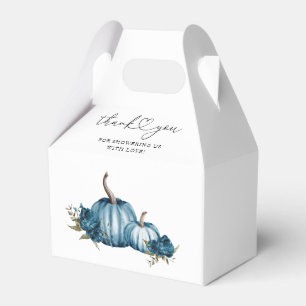 Ballotins Baby shower à fleurs bleu Citrouille Boho