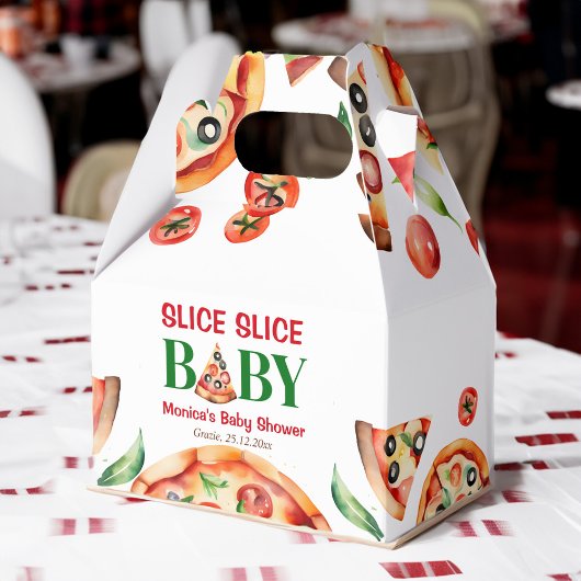 Ballotins Baby shower à pizza italienne en tranches