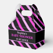 Ballotins Baby shower à rayures mignon Monogram (Verso)