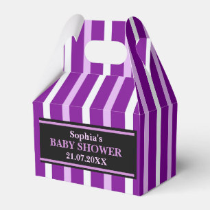 Ballotins Baby shower à rayures mignon Monogram