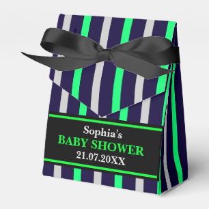 Ballotins Baby shower à rayures mignon Monogram