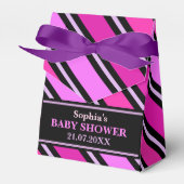 Ballotins Baby shower à rayures mignon Monogram (Verso)