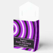 Ballotins Baby shower à rayures mignon Monogram (Ouvert)