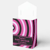 Ballotins Baby shower à rayures mignon Monogram (Ouvert)