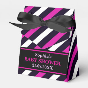 Ballotins Baby shower à rayures mignon Monogram