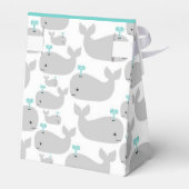 Ballotins Baby shower à thème de baleine grise (Arrière)