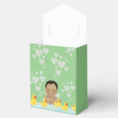 Ballotins Baby shower afro-américain mignon avec canard en c (Ouvert)