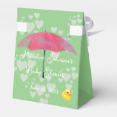 Ballotins Baby shower afro-américain mignon avec canard en c (Arrière)