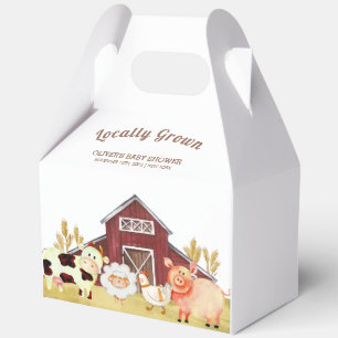 Ballotins Baby Shower Animaux de Ferme de Grange Rustique