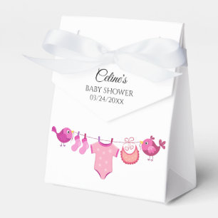 Ballotins Baby shower Aquarelle Et Vêtements Rose Cute