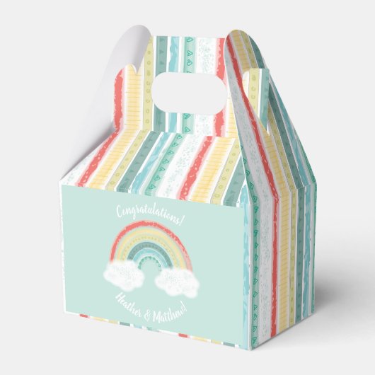 Ballotins Baby shower arc-en-ciel (Verso)
