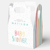 Ballotins Baby shower arc-en-ciel coloré (Ouvert)